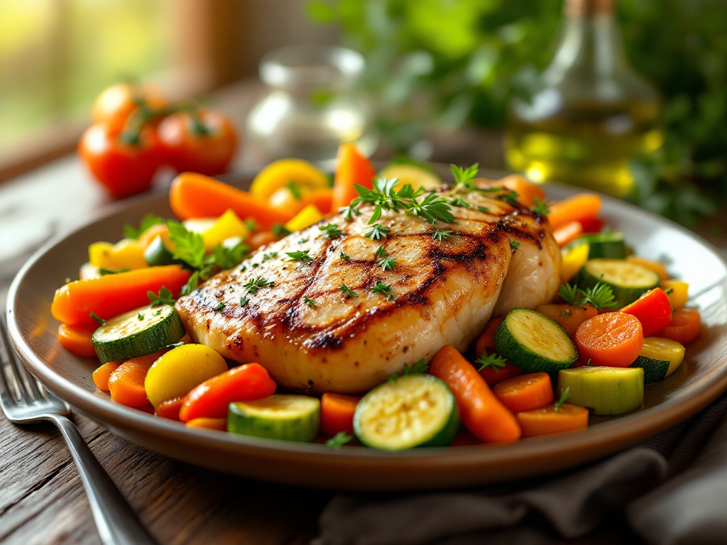 volaille aux légumes